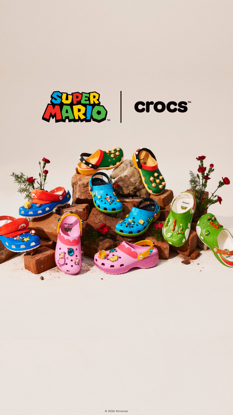 Crocs卡骆驰x任天堂｜超级马力欧合作系列全面上线，开启蘑菇王国奇趣冒险