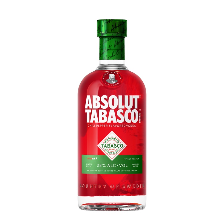 绝对®伏特加携手TABASCO®推出全新联名产品绝对®辣椒仔